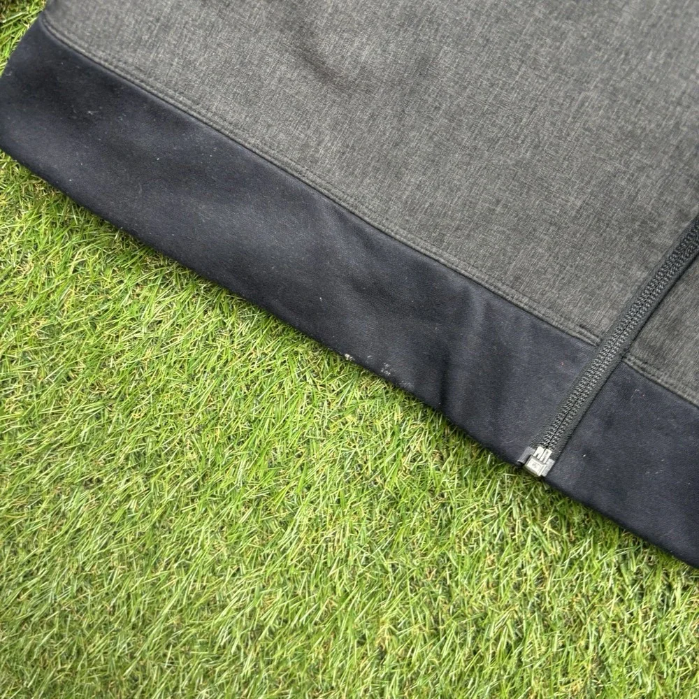 The North Face Kilowatt Jacket Mens Large Black Gray Full Zip Hooded Hiking